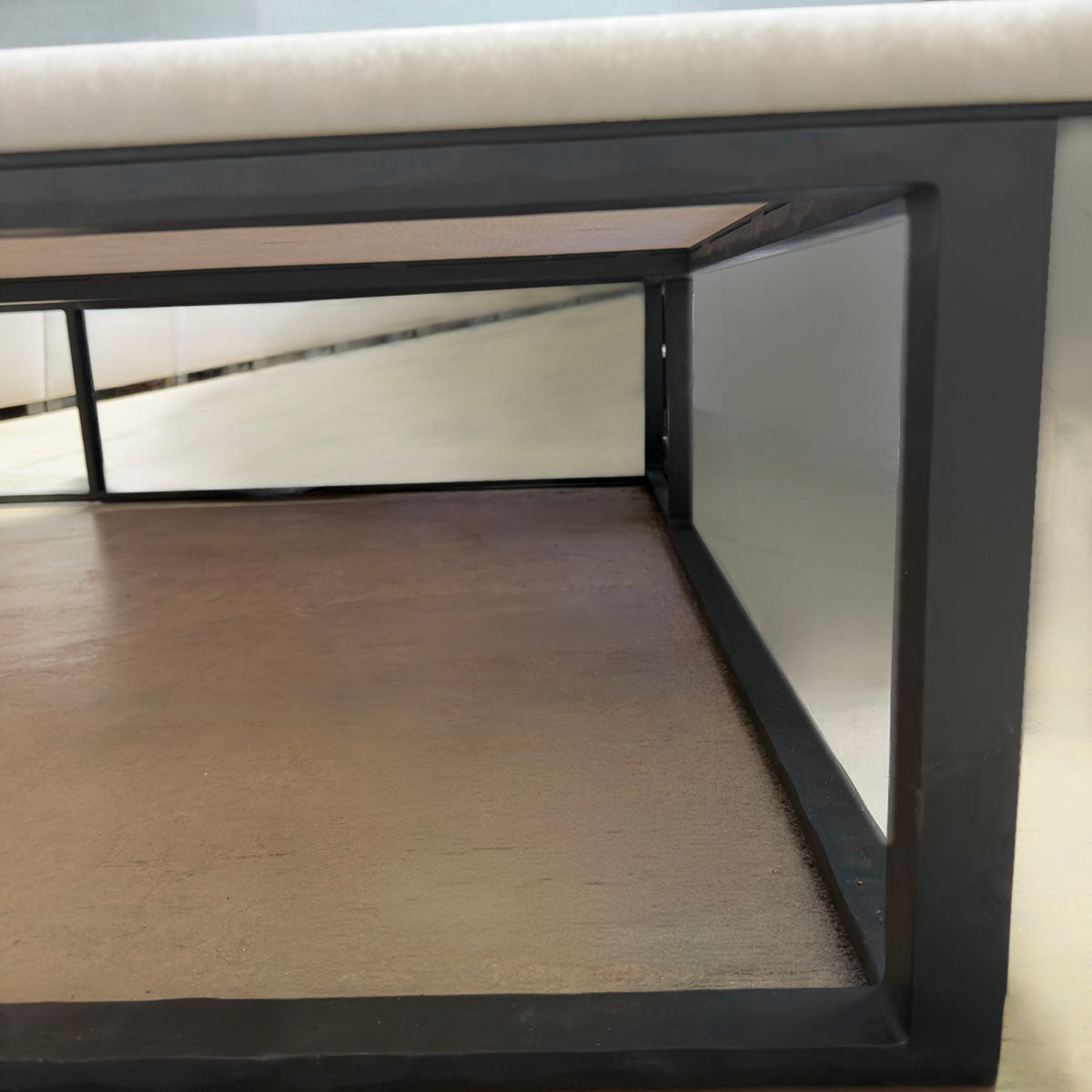 White Stone Top Coffee Table