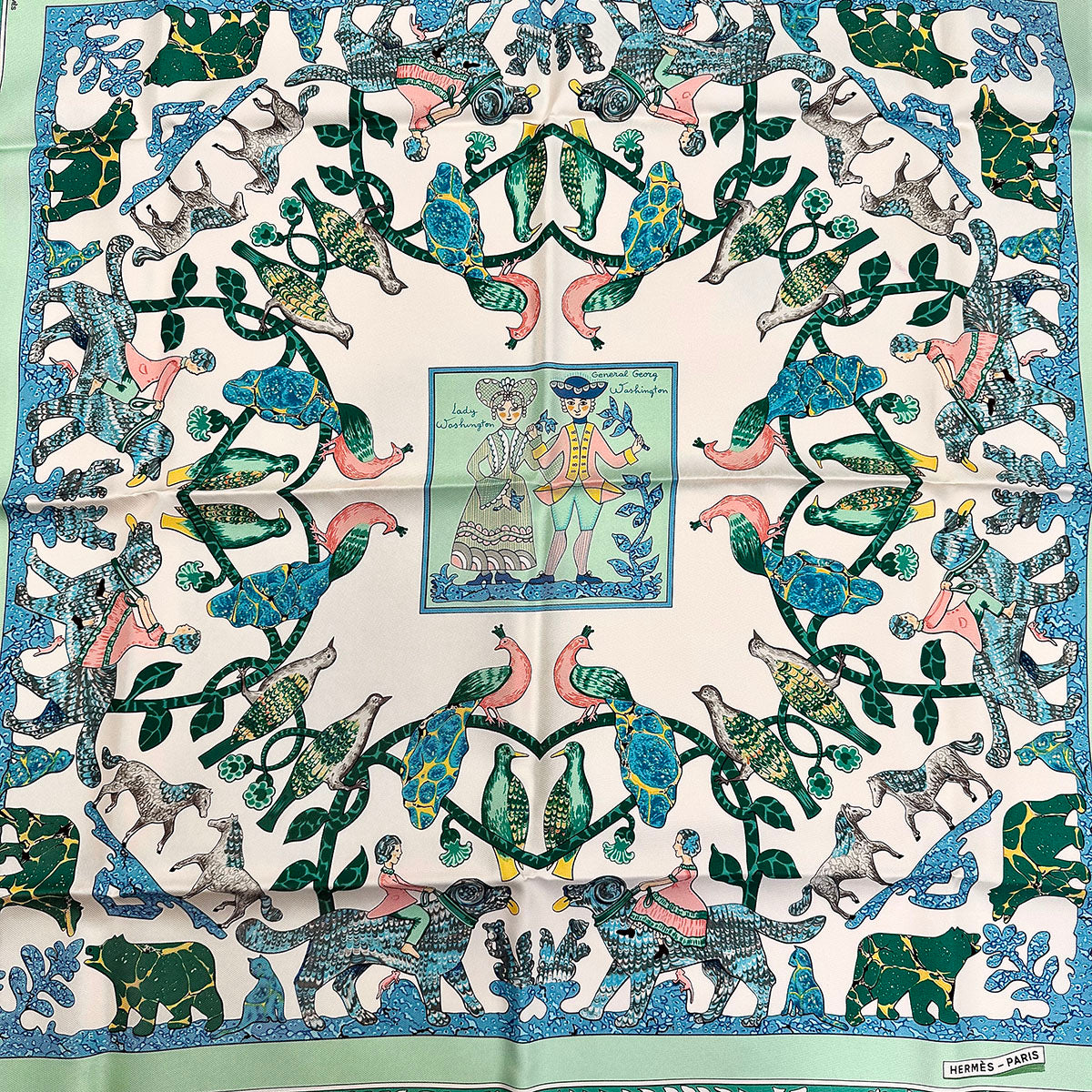 Hermes "Early America" Scarf