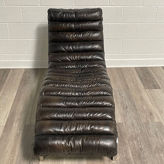 Leather Chaise Lounge