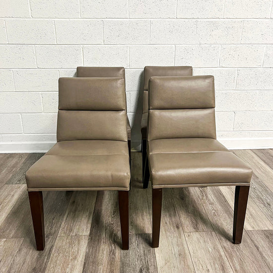Set Of 4 Bright Chair Company Dining Chairs