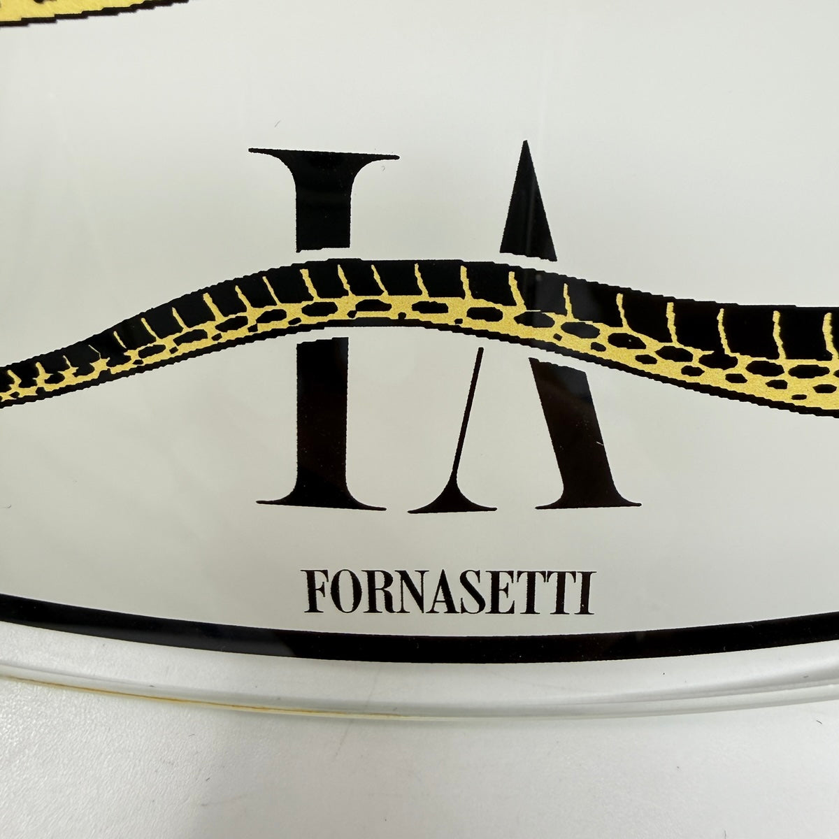 Fornasetti Wall Clock Serpent Motif "Peccato Originale"