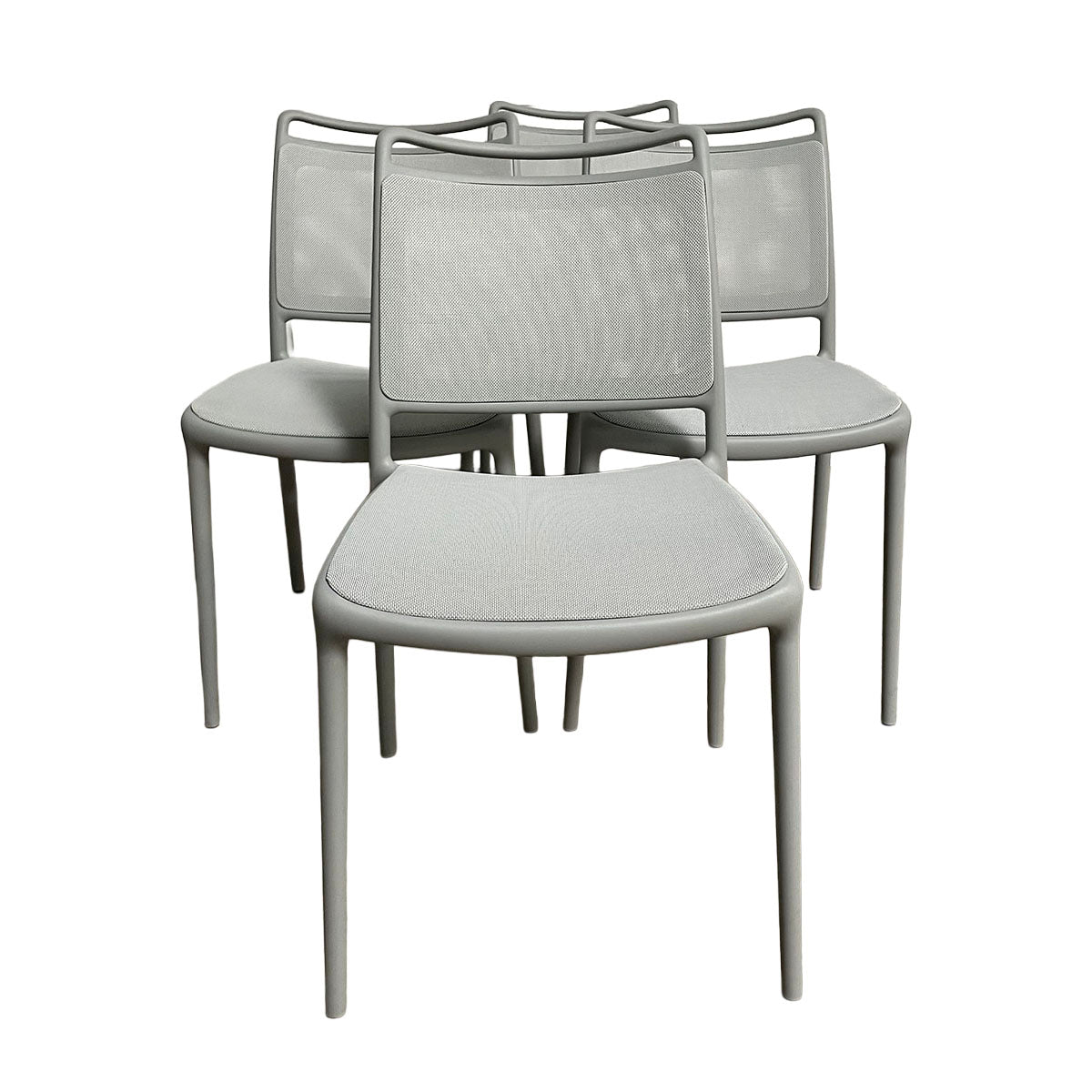 Set of 4 Stackable Dining Chairs