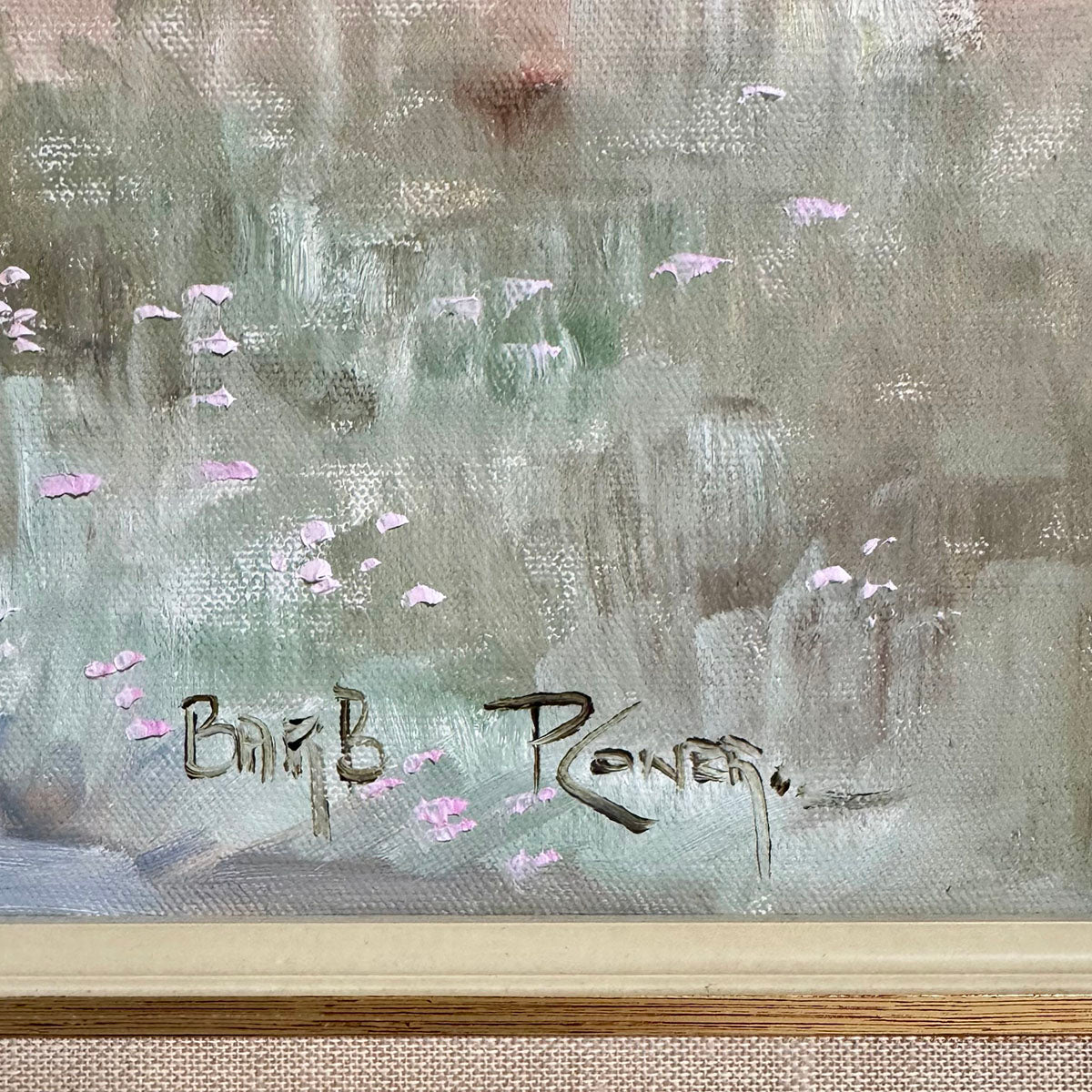 "Country Path in  Springtime" Painting Signed