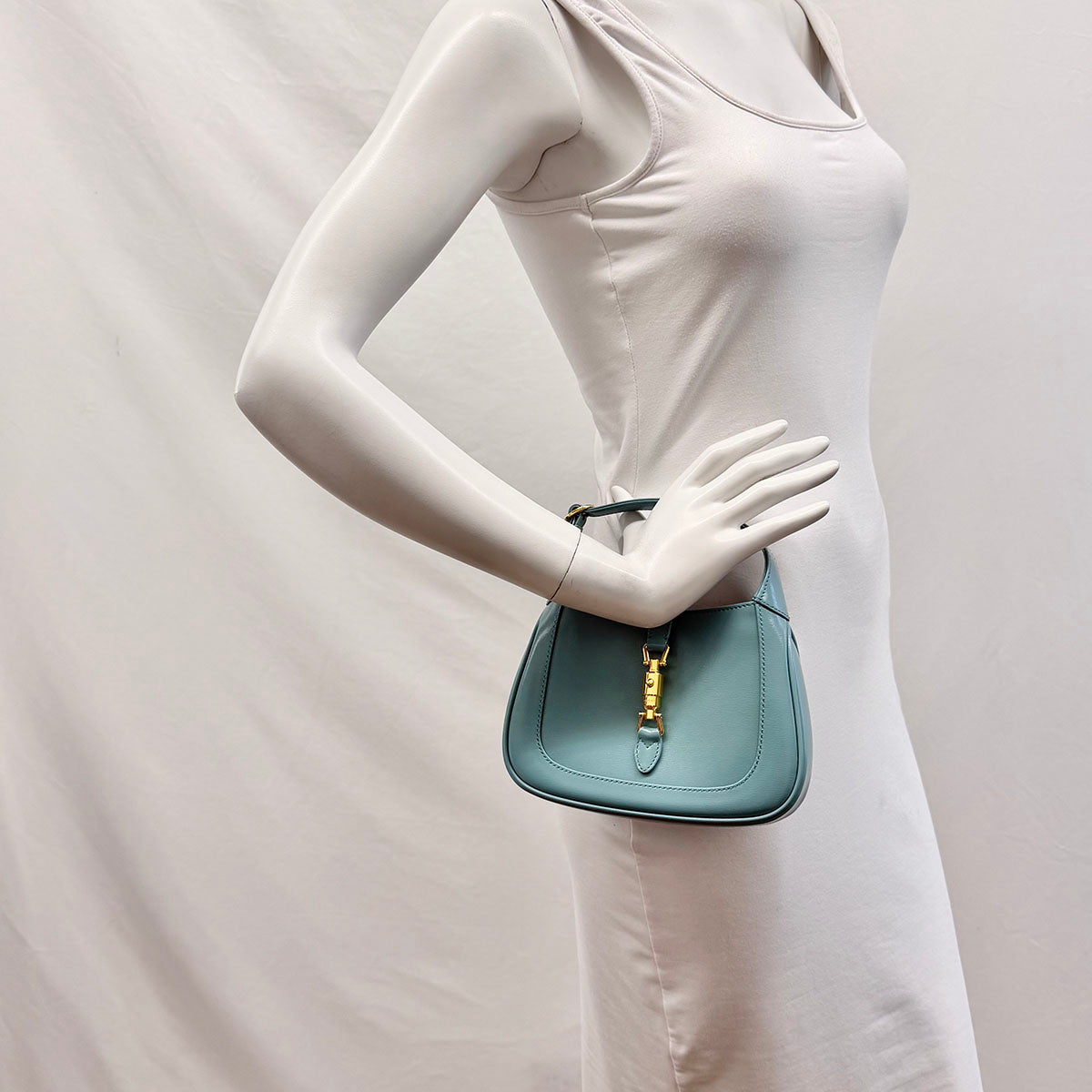 Gucci Mini Piston Lock Jackie 1961 with Gold-tone Hardware