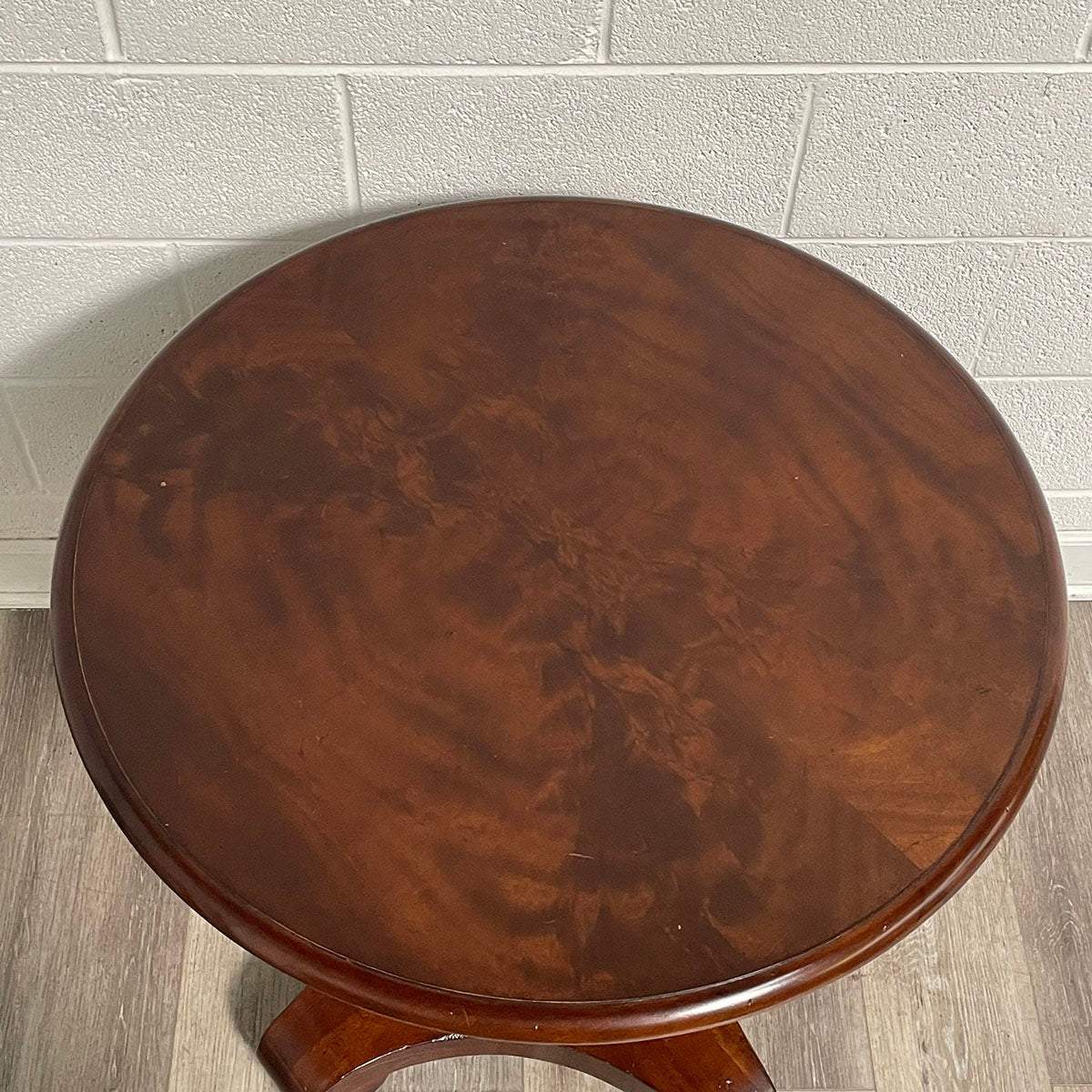 Round Wood  End Table