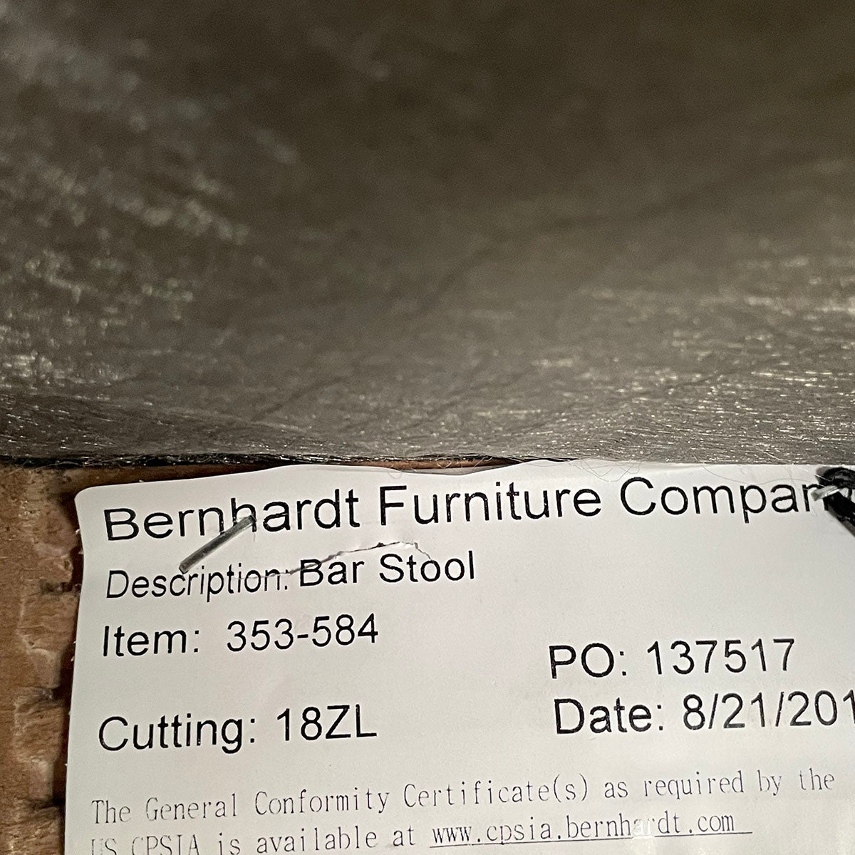 Set of 3 Bernhardt  Bar Stools