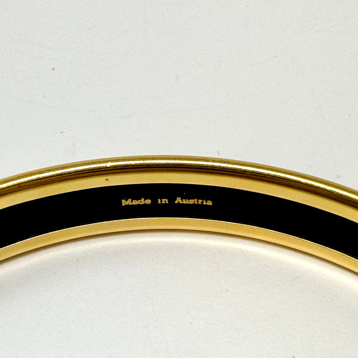 Hermes Narrow Enamel Bangle Bracelet