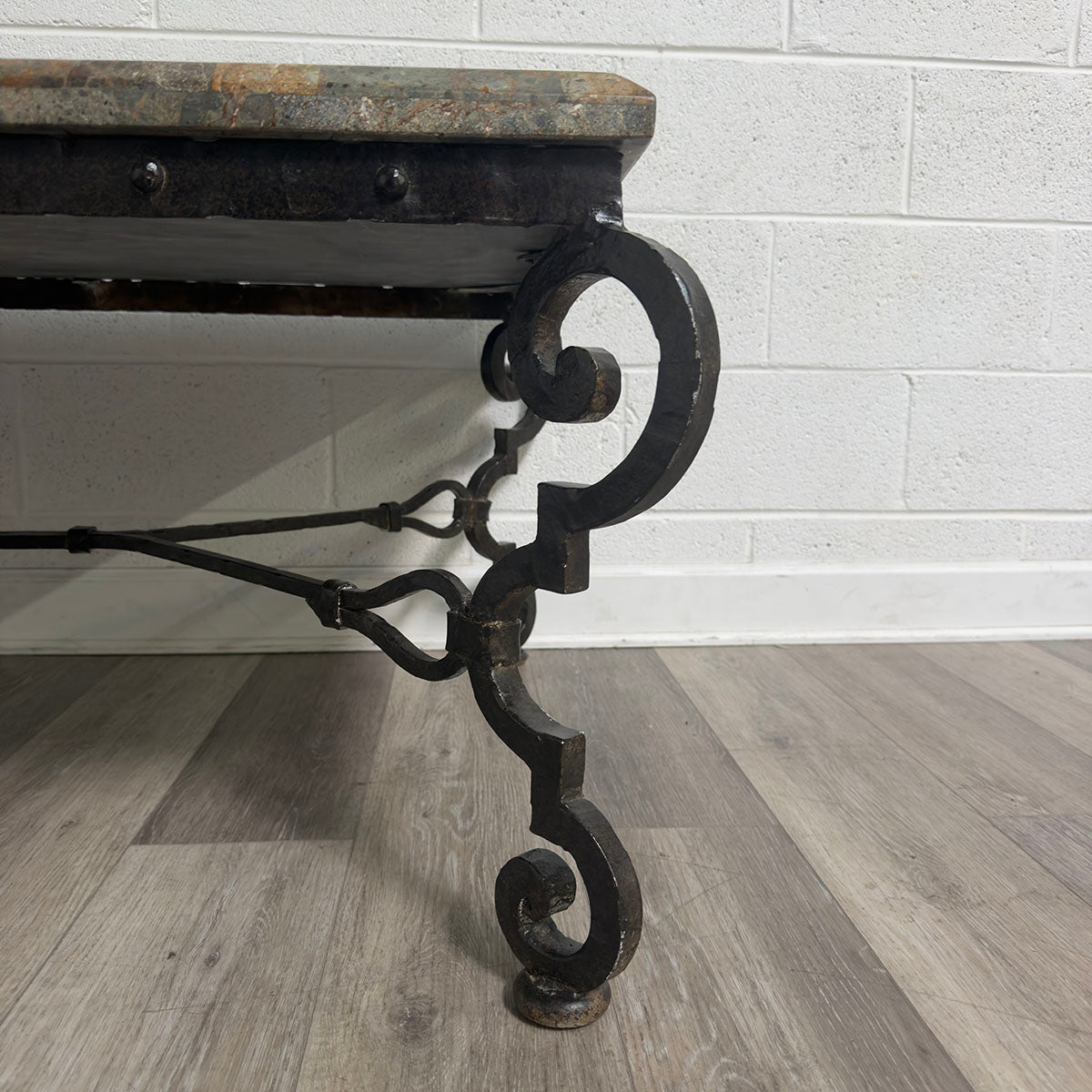 Marble coffe Table with Metal Base