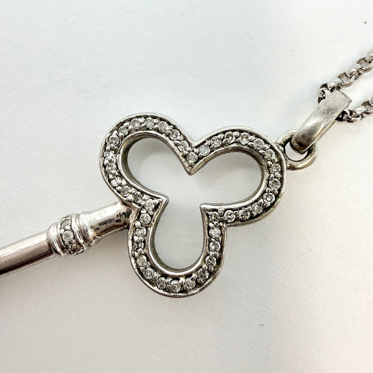 Diamond Key Pendant Necklace