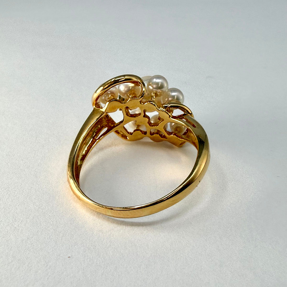 Akoya Pearl and Ruby Ring