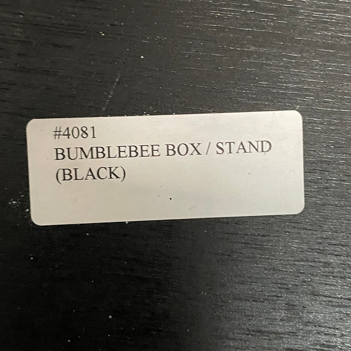 Decorative Black Box on Metal Stand