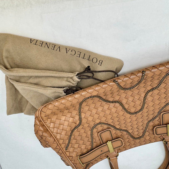 Bottega Veneta Intrecciato Tote with Chain Detail
