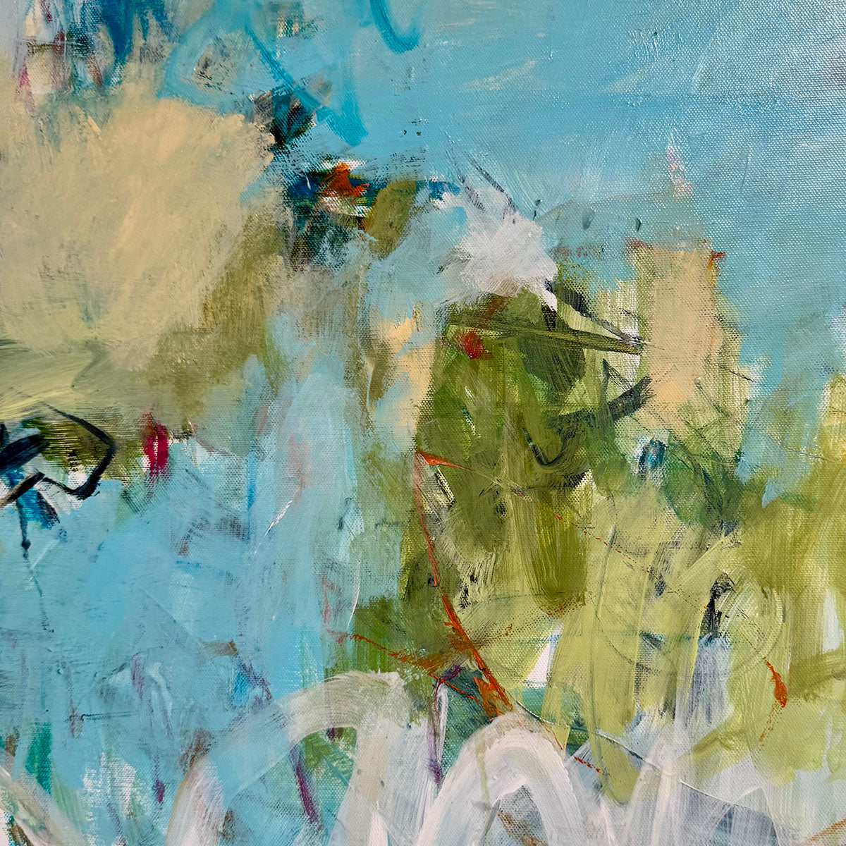 Framed Abstract Painting signed