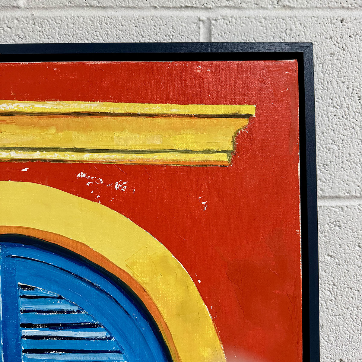 "European Shuttered Window with Flower Box" Signed and Dated '03