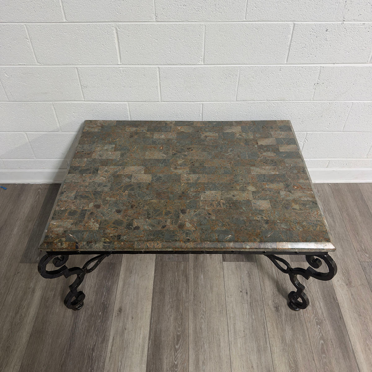 Marble coffe Table with Metal Base