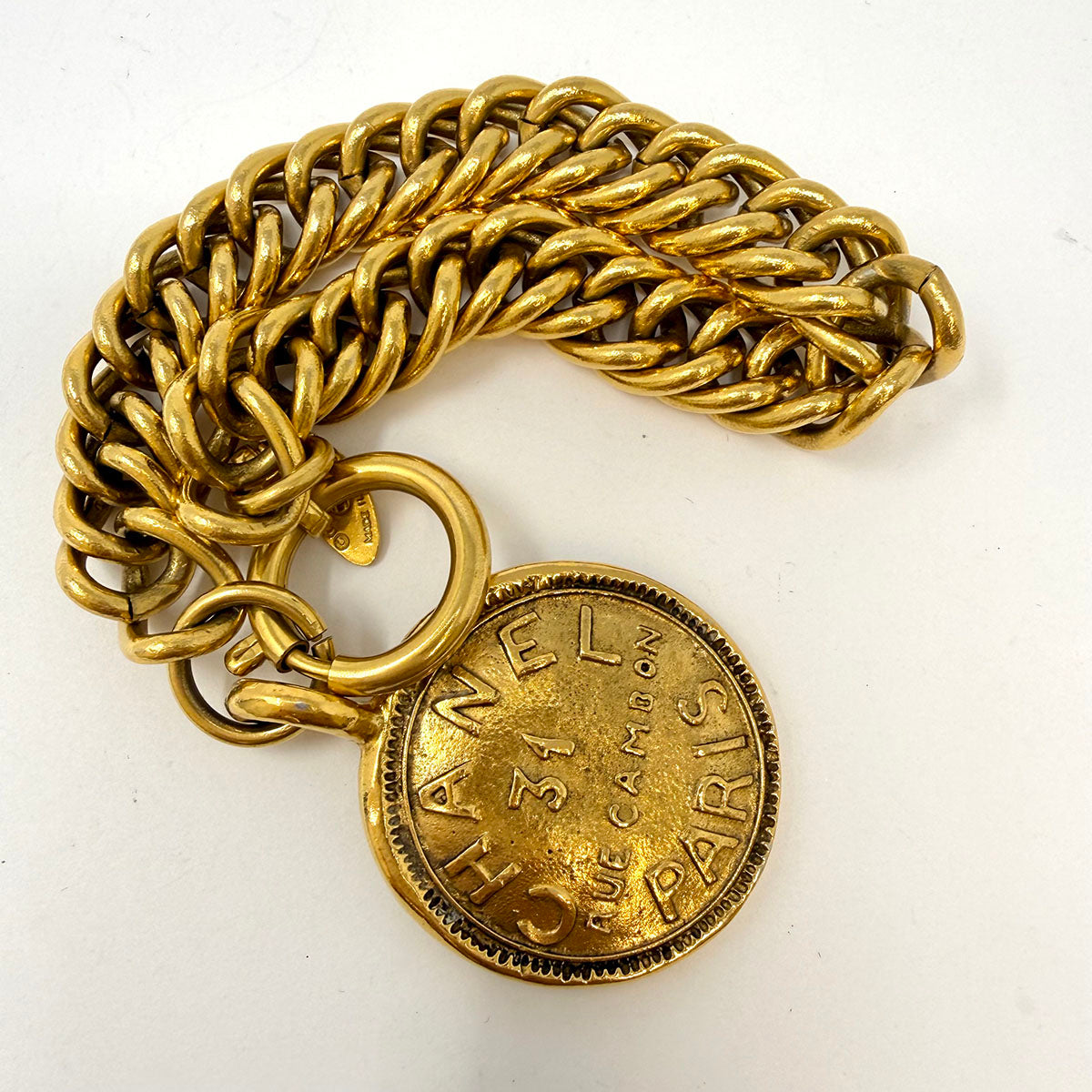 Chanel 24K Gold-plated 31 Rue Gambon Charm Bracelet