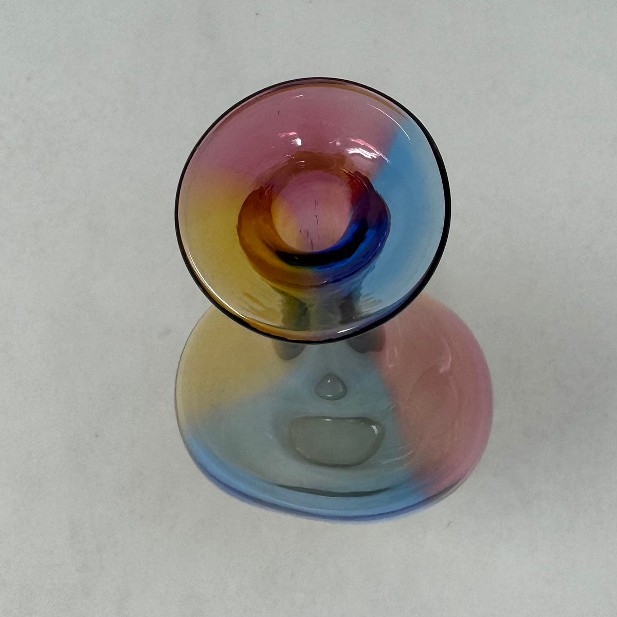 Fidji Art Glass Vase Signed Kjell Engman