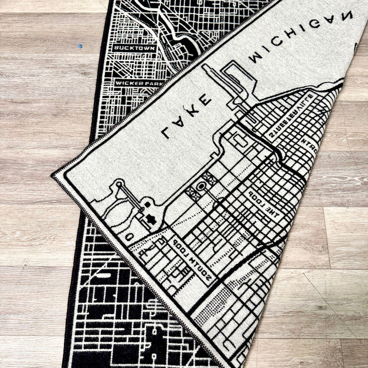 Chicago Map Throw