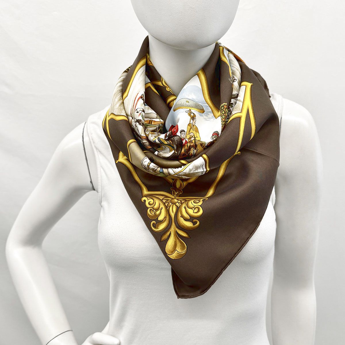 Hermes "Les Chevaux des Moghols" Scarf