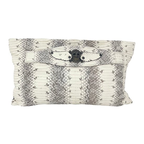 Musick Suzie Q Skull Python Clutch