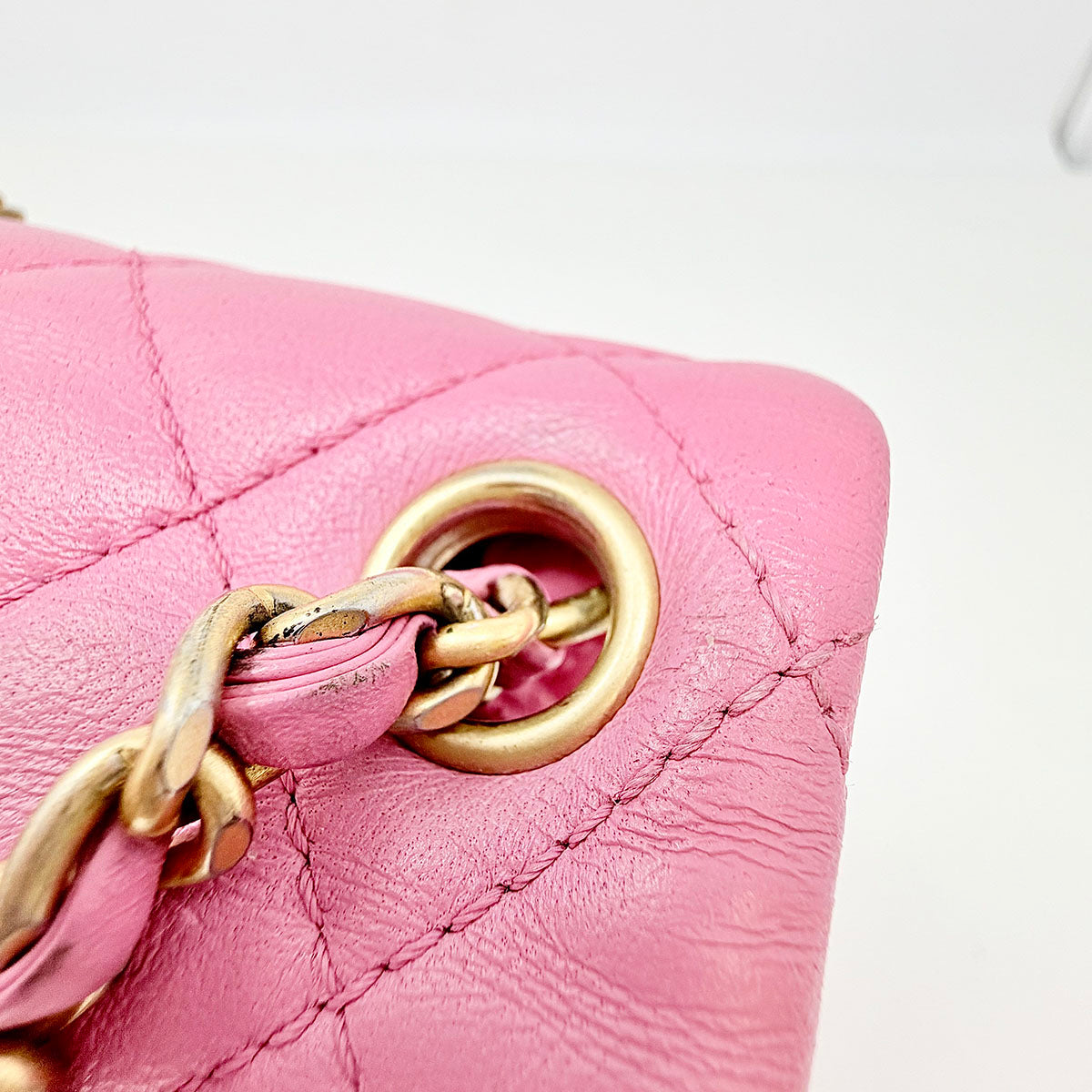 Chanel Quilted Square Pearl Crush Flap Bag
