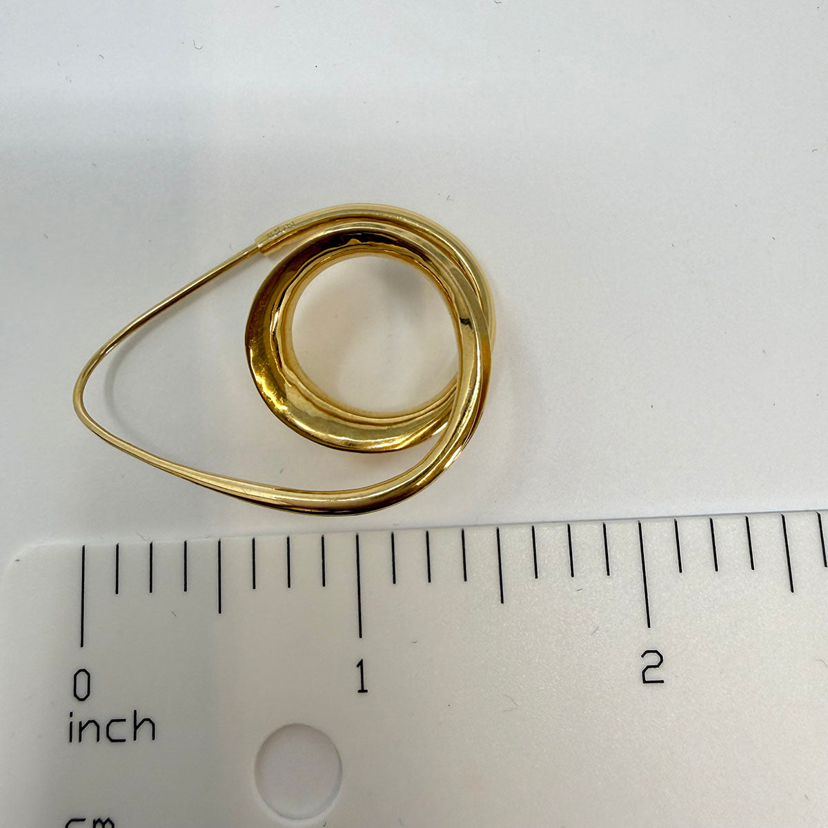 14K Gold Swirl Earrings