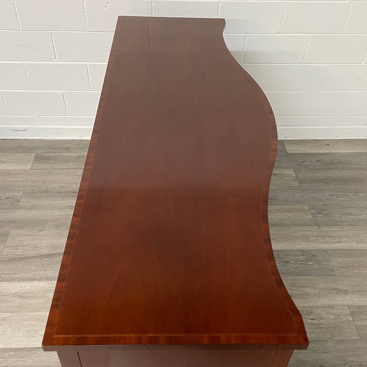 Baker Inlaid Flame Mahogany Sideboard