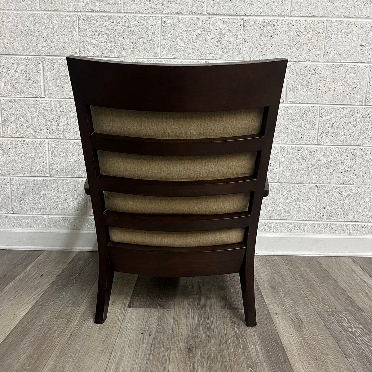 Mahogany Arm Chair & Ottoman