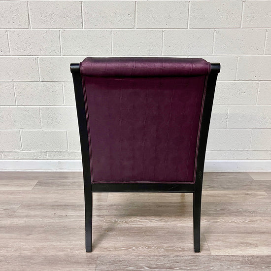 Purple Upholstered Arm Chair