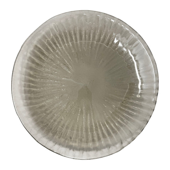 Set of 14 Smoky Topaz Glass Plates