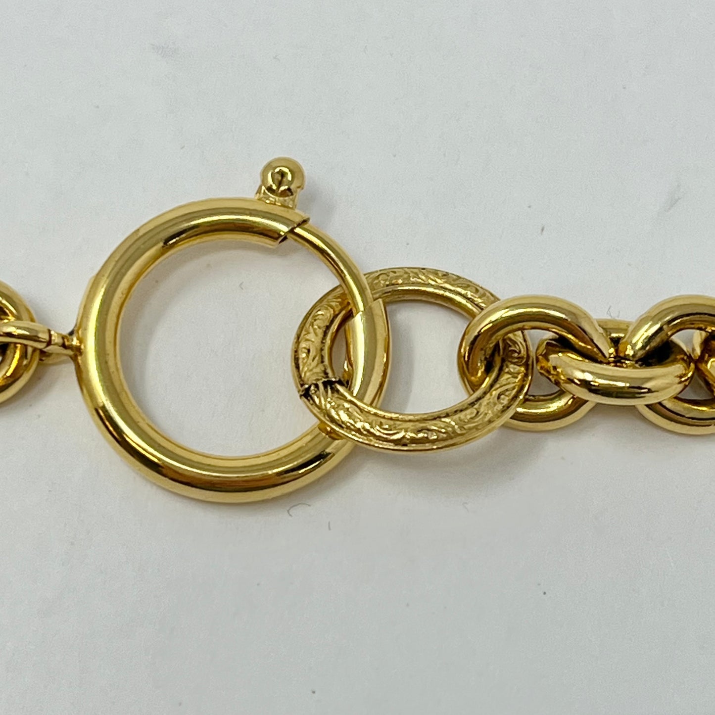 Chanel 1994 Gold-tone  Chain Link Pendant Necklace