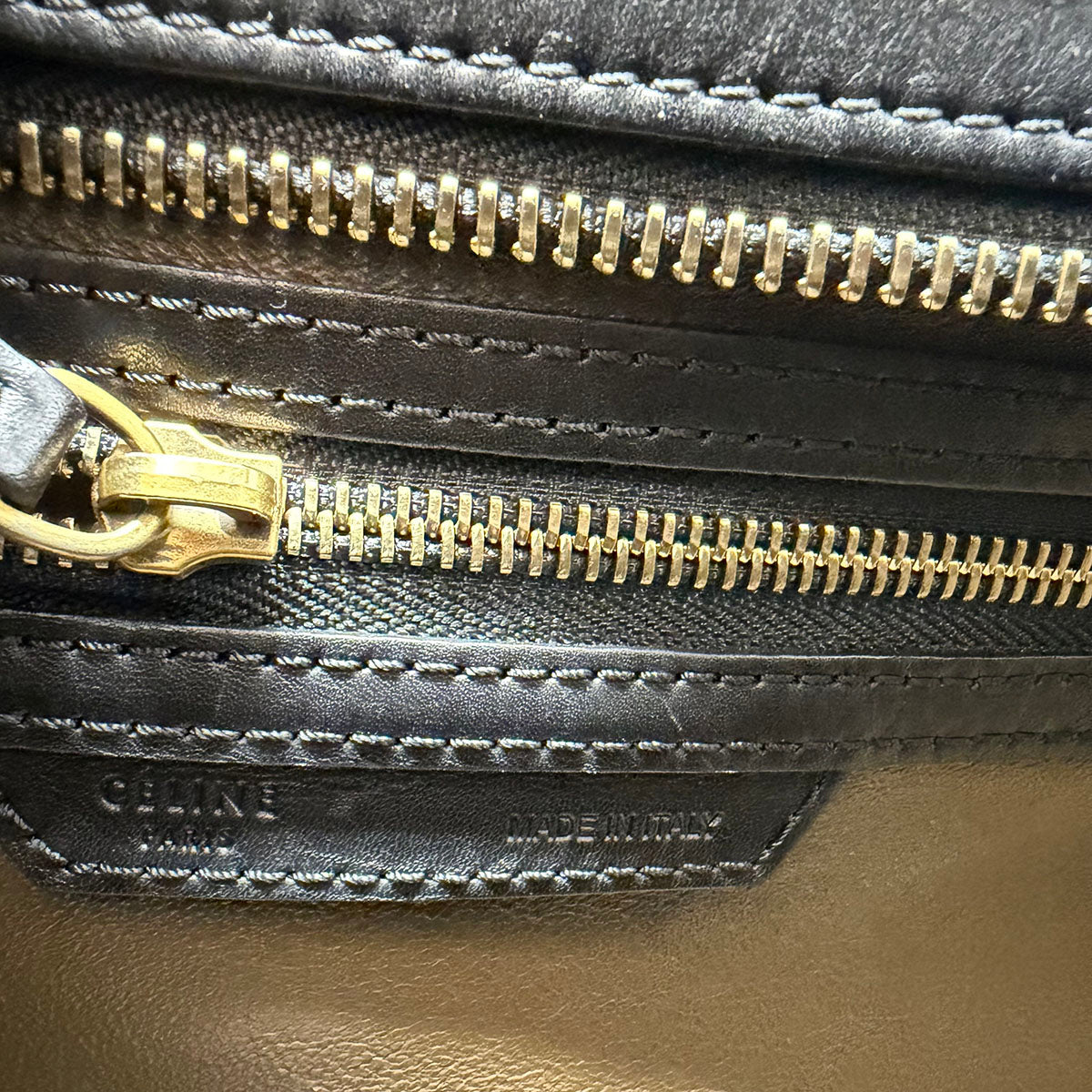 Celine Leather Luggage Mini Handle Bag