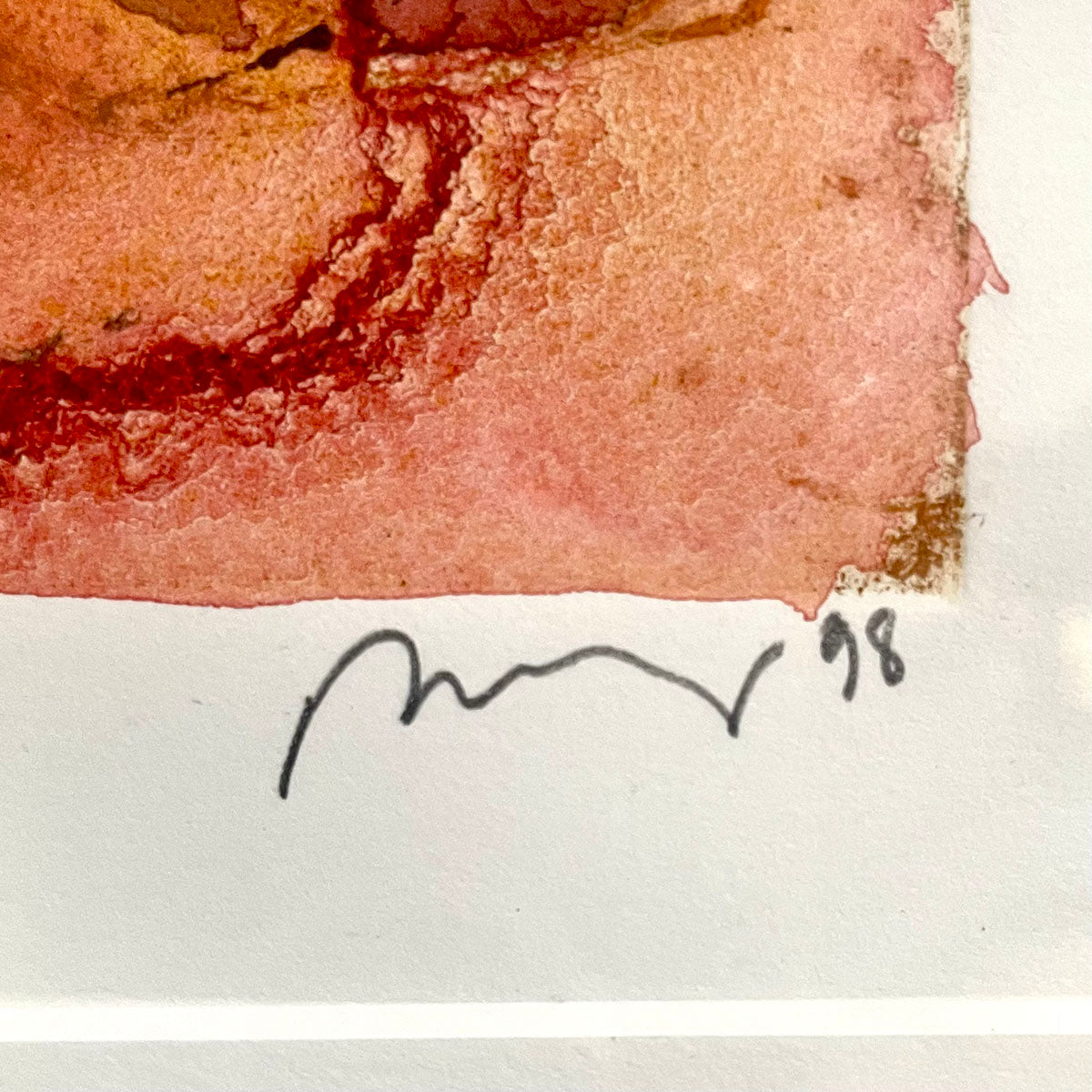 "Atras 2" Signed, Numbered and Dated 1998