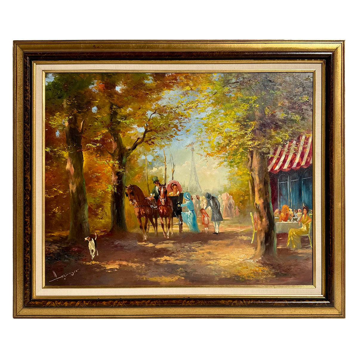 Framed Painting on Canvas signed