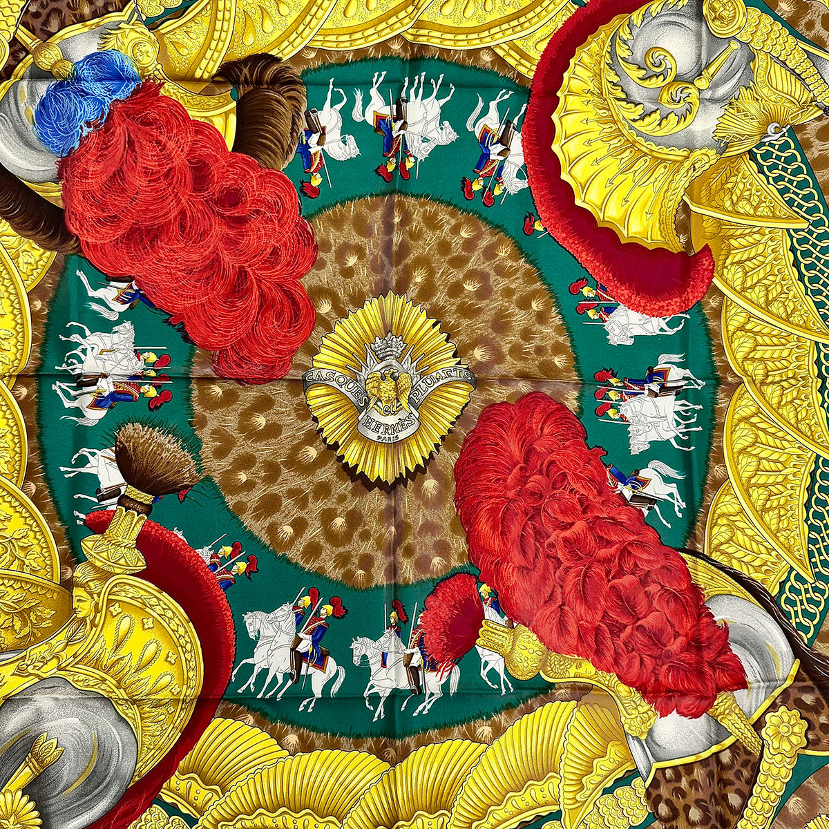 Hermes "Casques et Plumets" Scarf