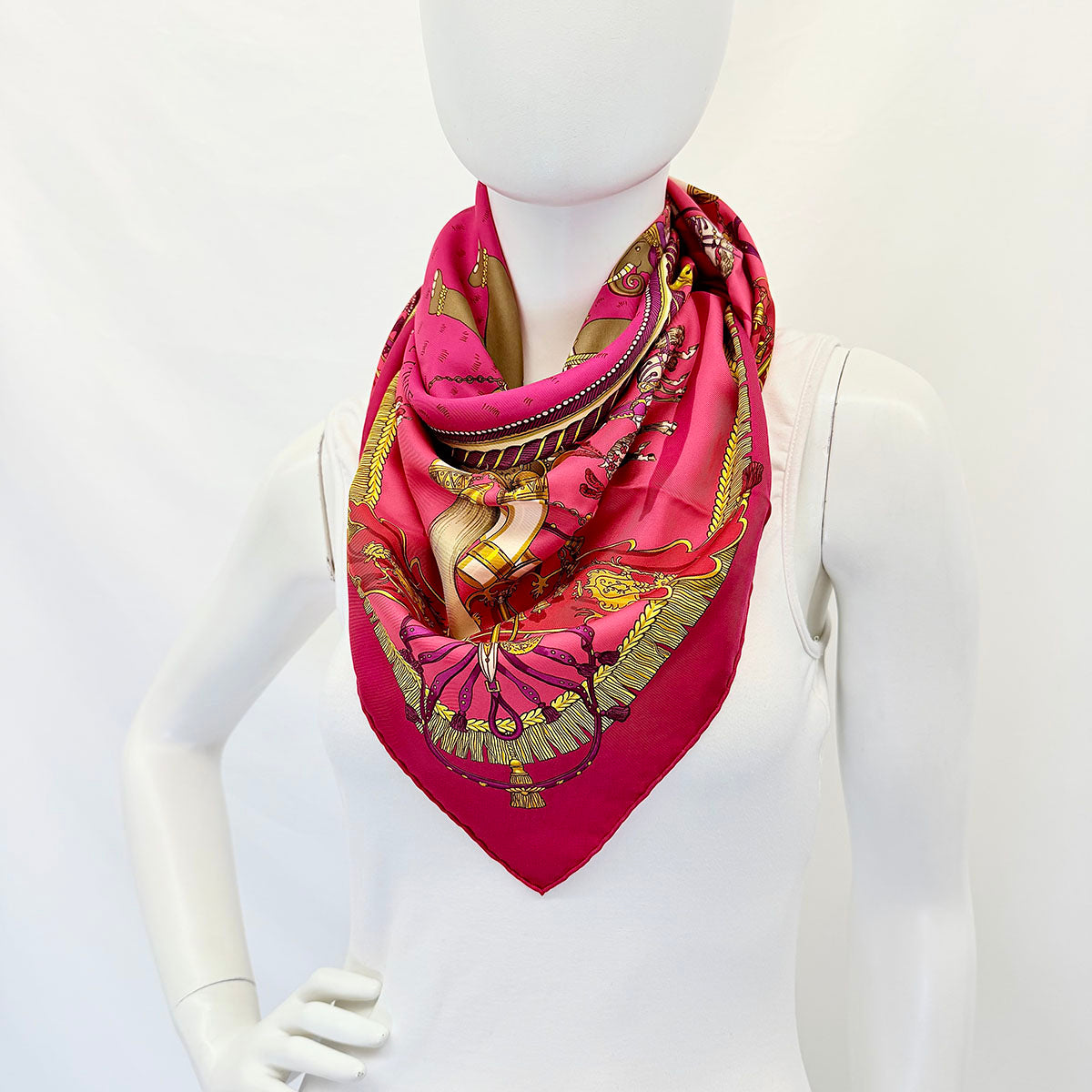 Hermes "Caparacons de la France et L"Indii" Scarf