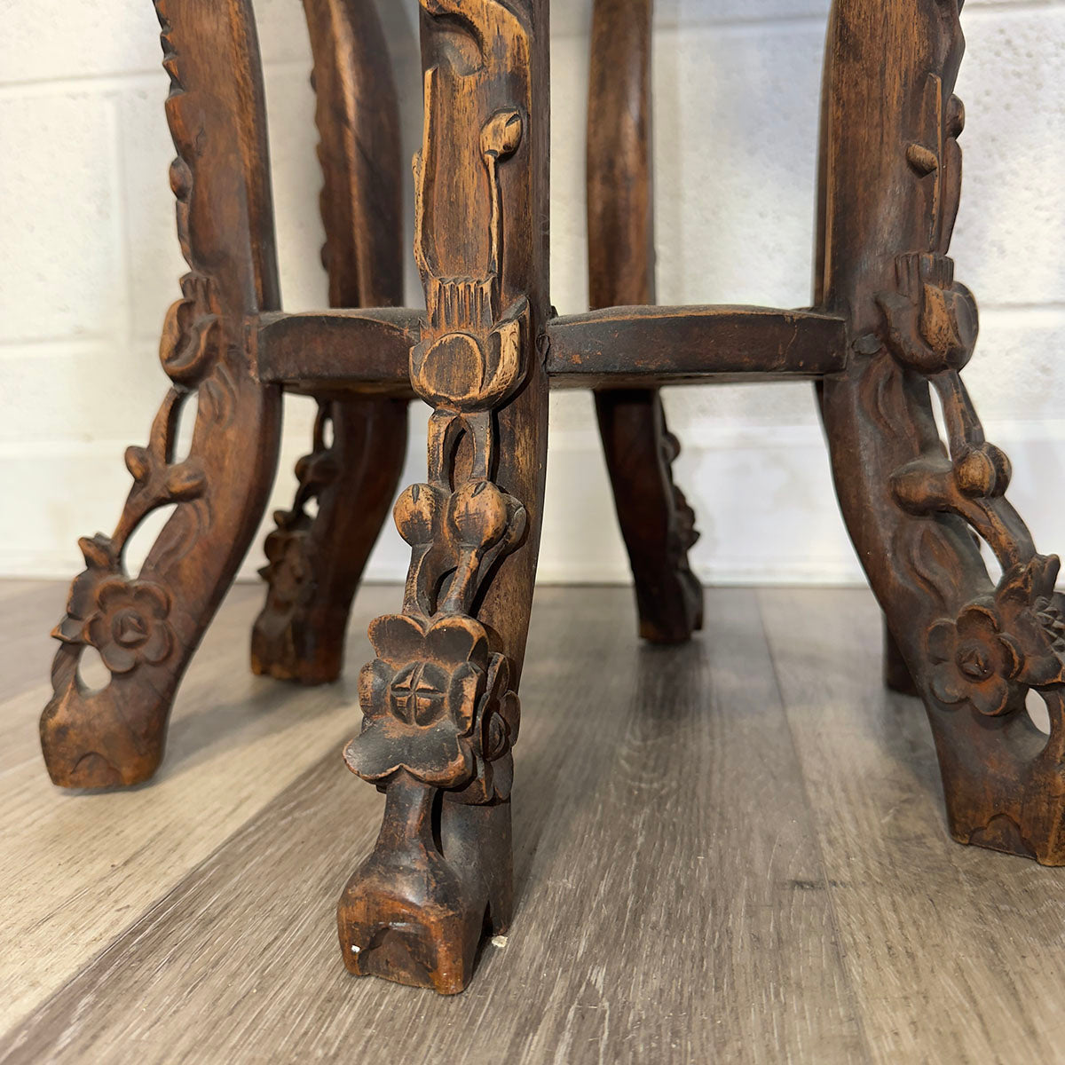 Carved Side Table