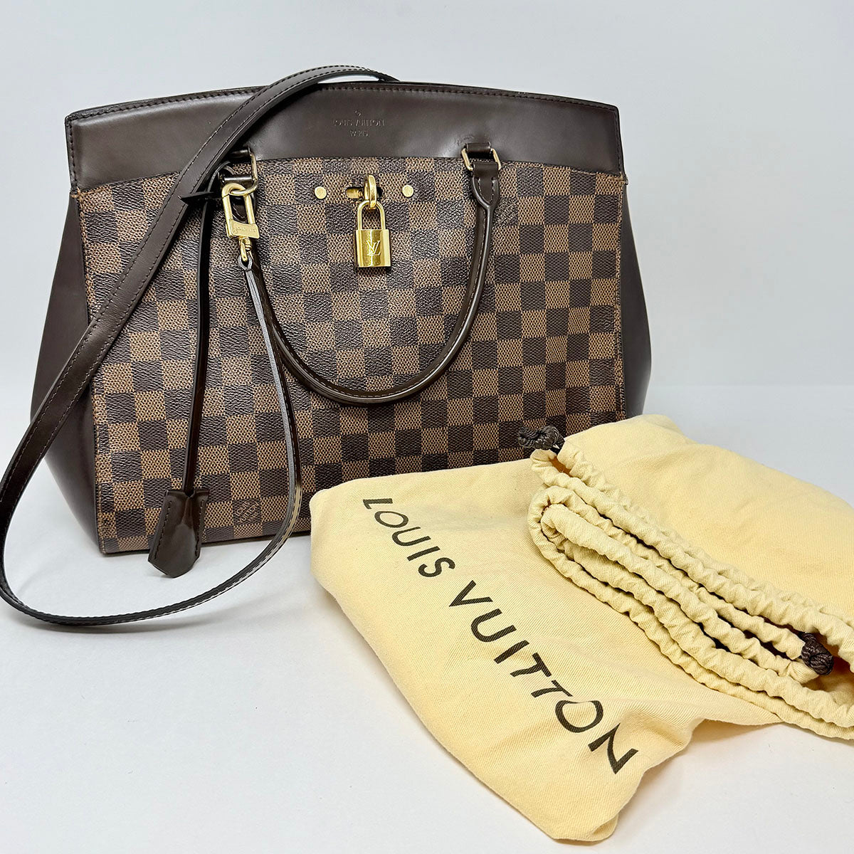 Louis Vuitton Damier Ebene Riivoli MM Tote
