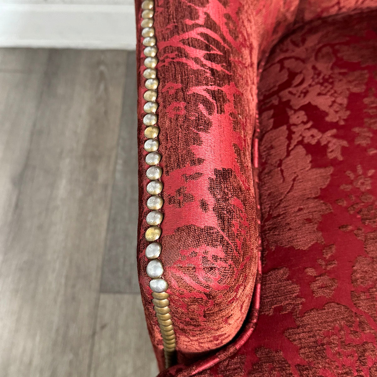Pair Of Red Upholstered Chairs