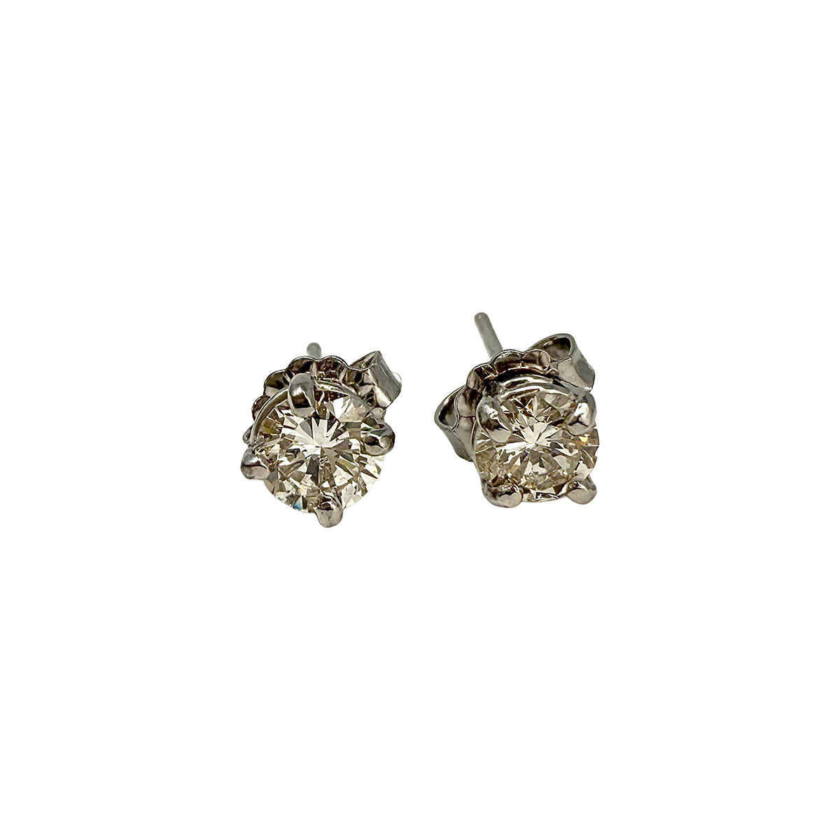 Platinum Diamond Stud Earrings