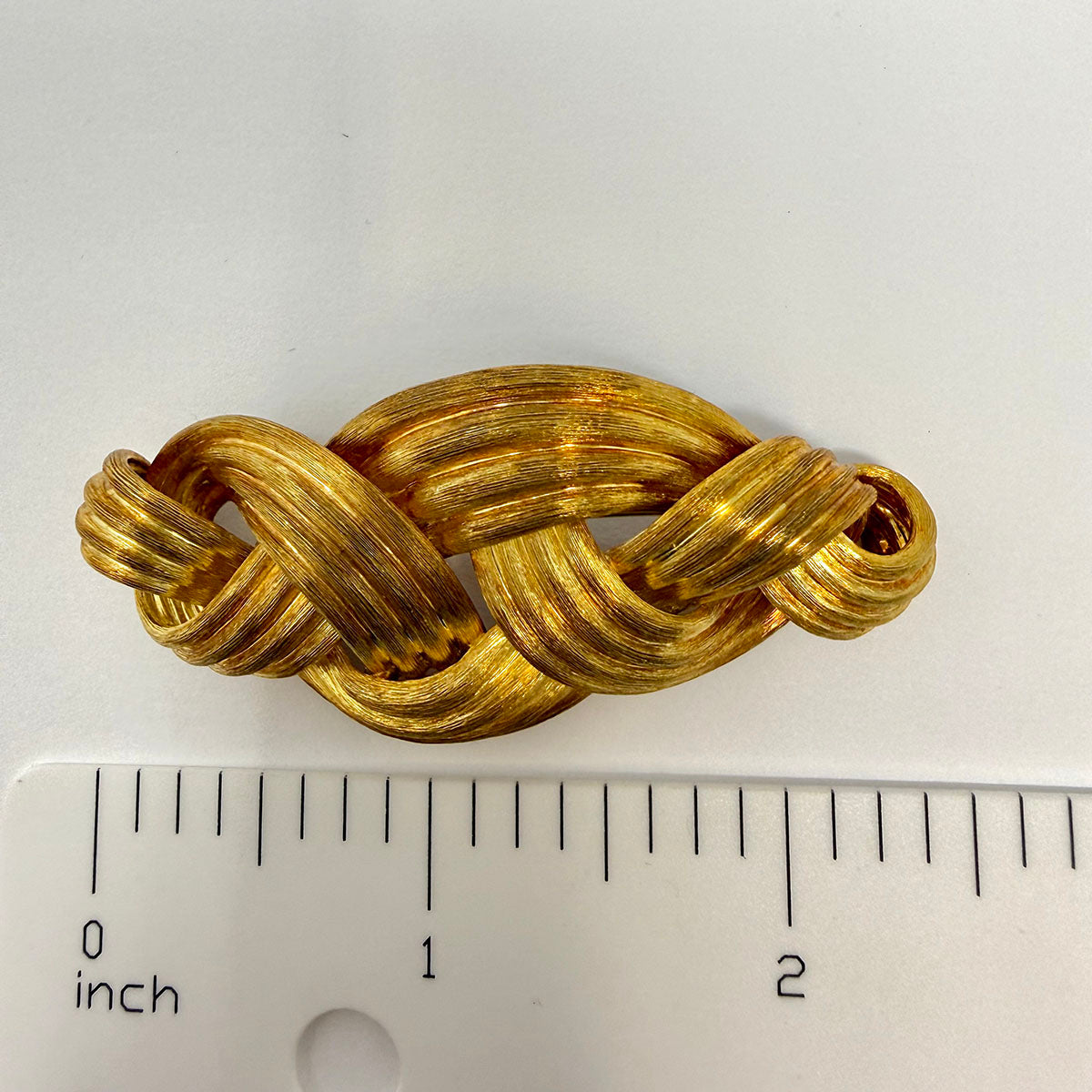 Henry Dunay 18K Gold Woven Pin