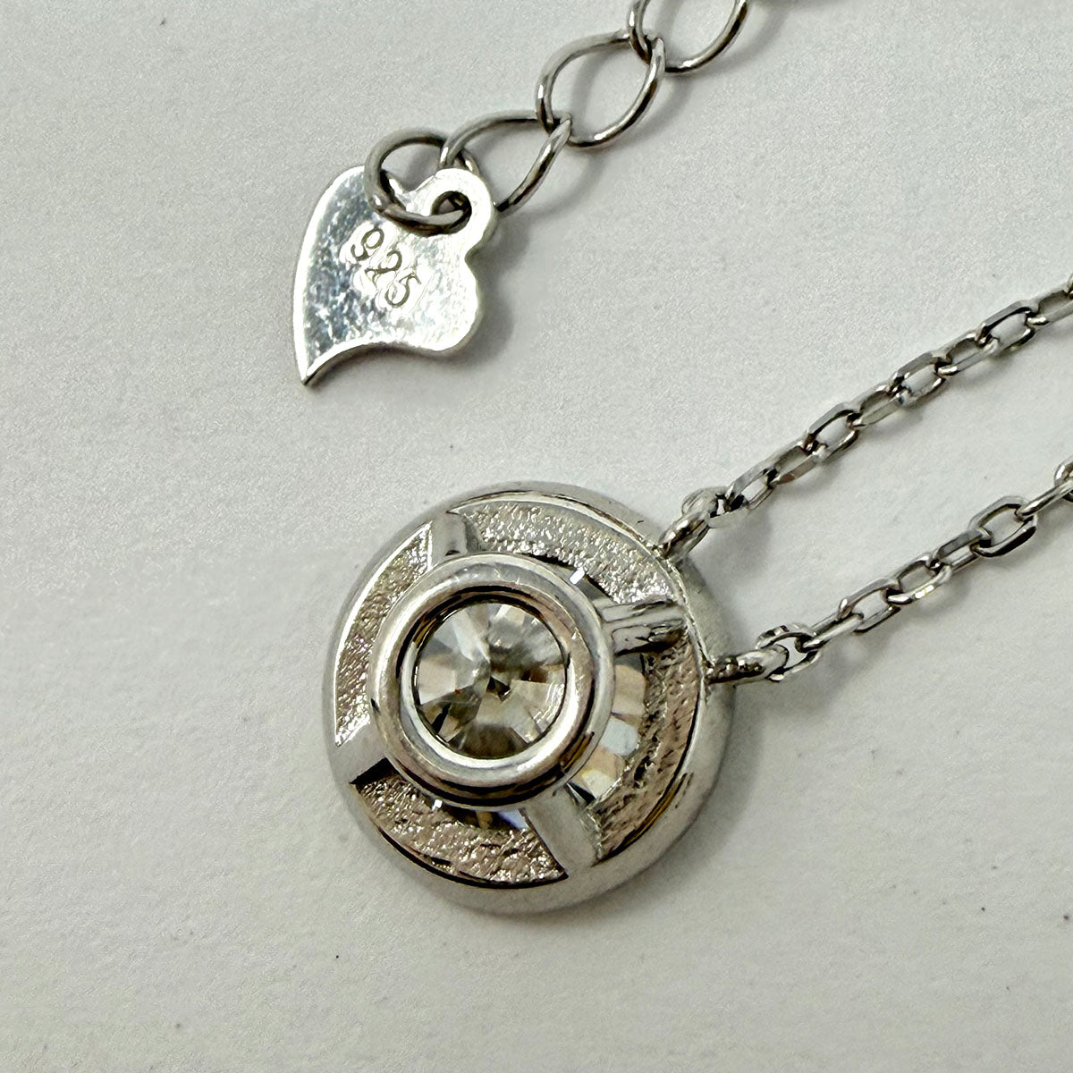 2ct Moissanite Round Bezel Set Pendant Necklace