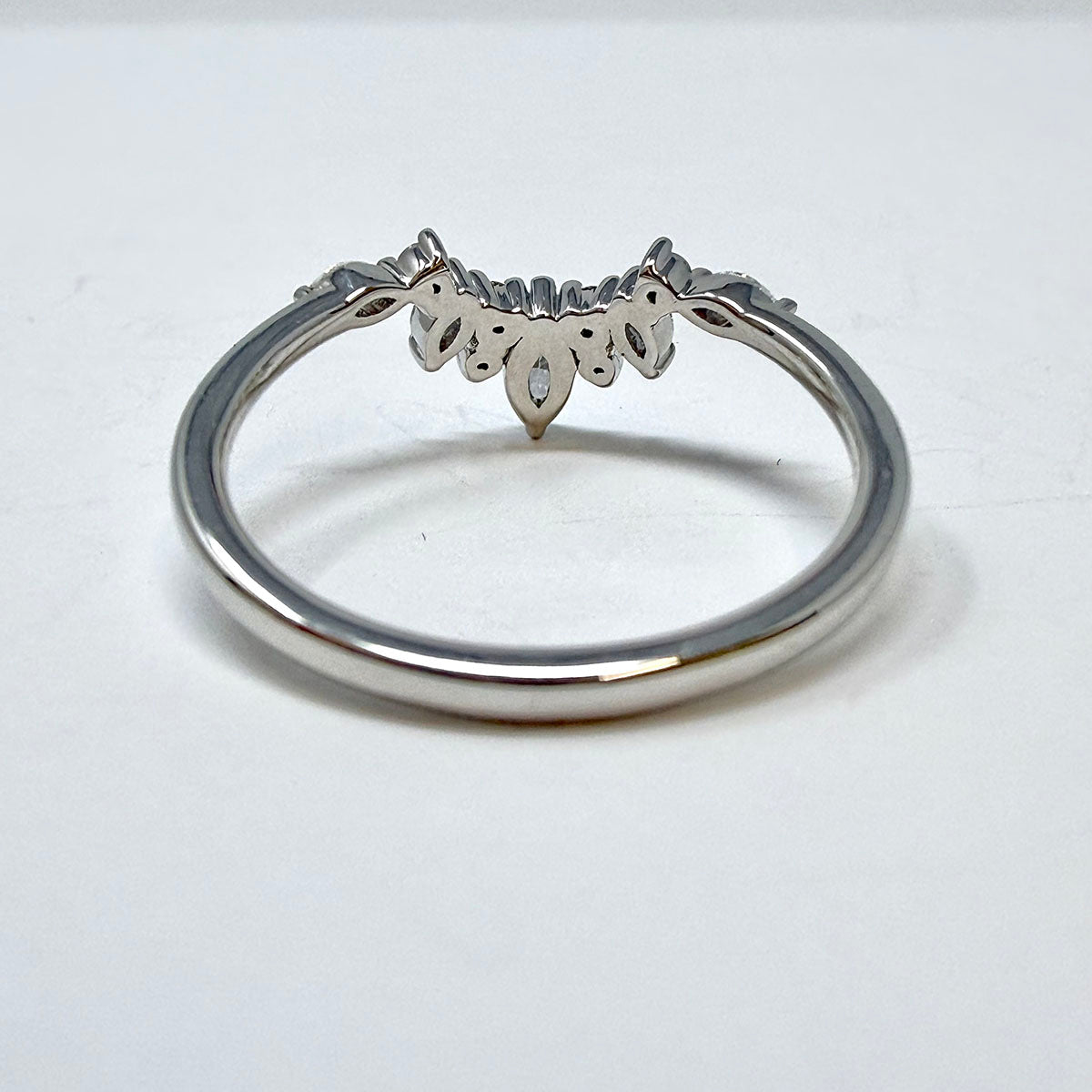14K White Gold Ring with Lab Grown Diamond