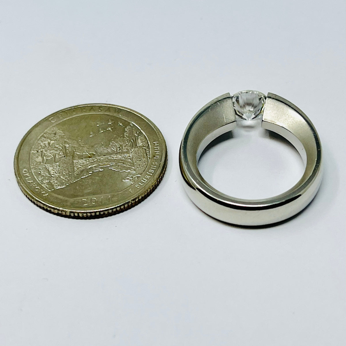 Platinum Solitaire Ring with 1.28ct Diamonds