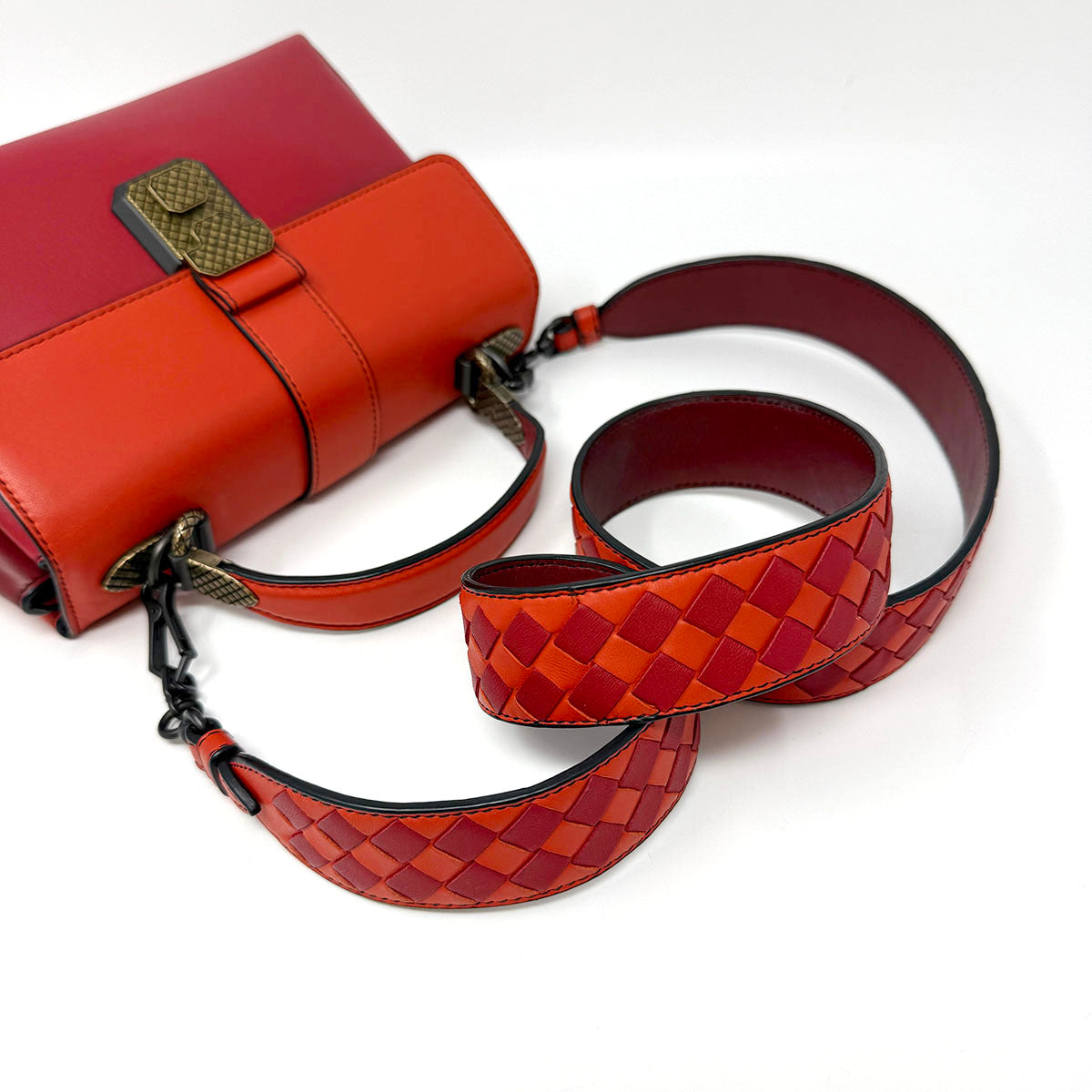 Bottega Veneta Small Piazza Bicolor Bag