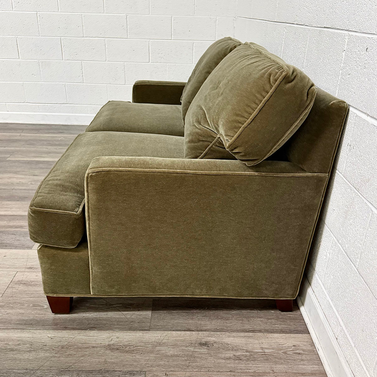 Olive Green 2-Seat Sofa