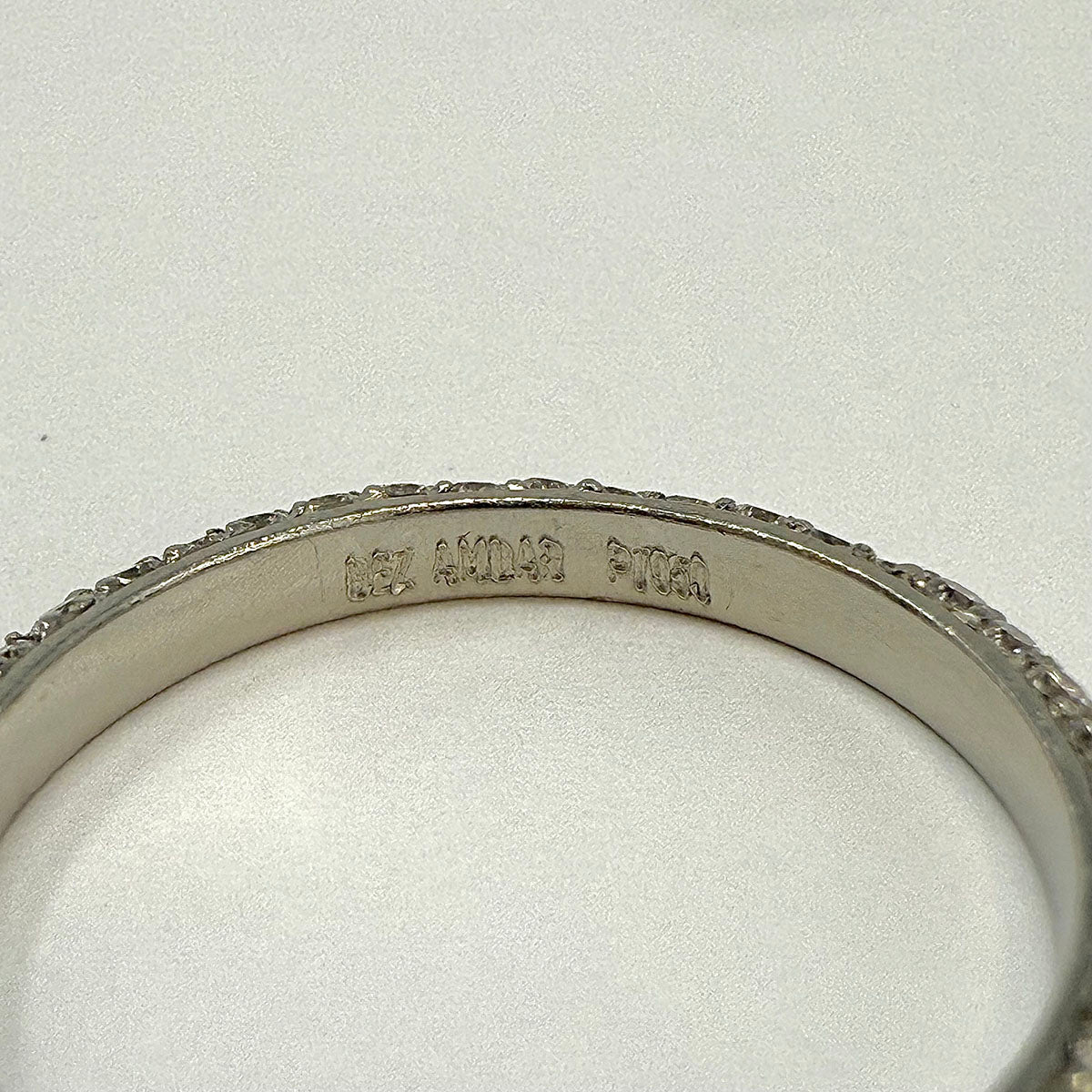 Bez Ambar Platinum Band with Rubies and Diamonds