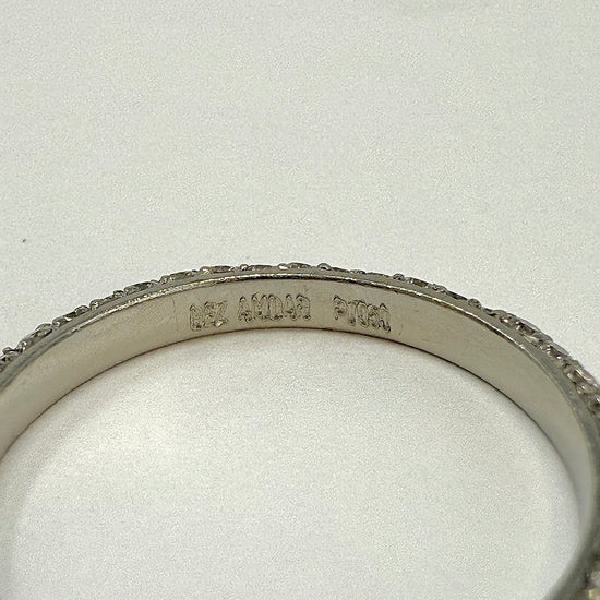 Bez Ambar Platinum Band with Rubies and Diamonds