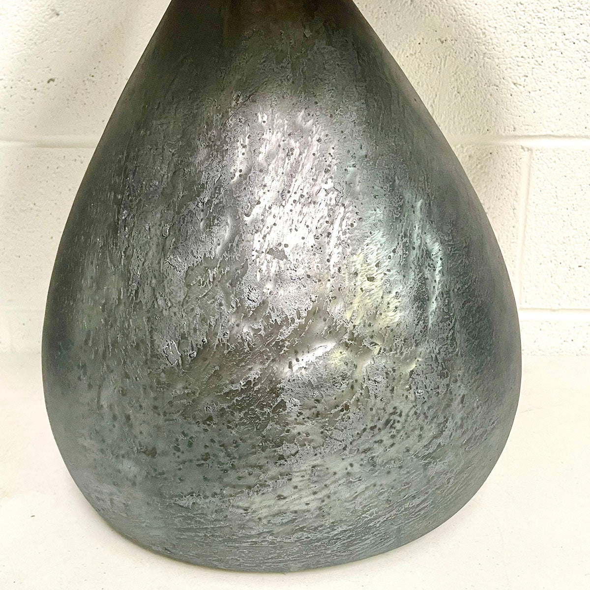 Pair of Matte Textured Metal Table Lamps