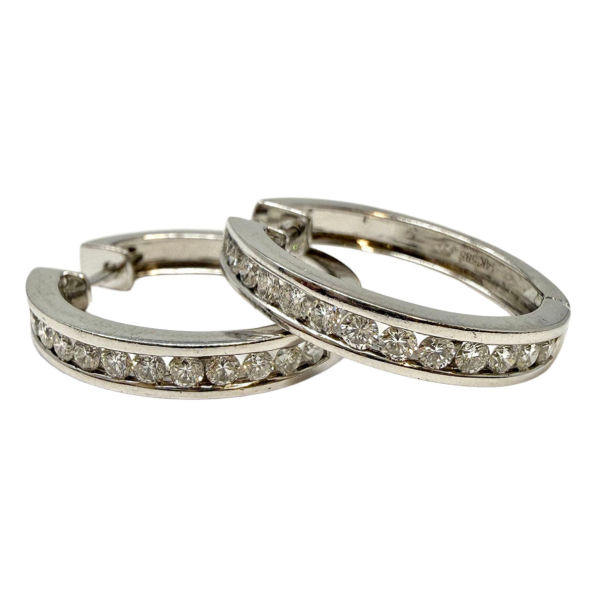 Diamond Hoop Earrings
